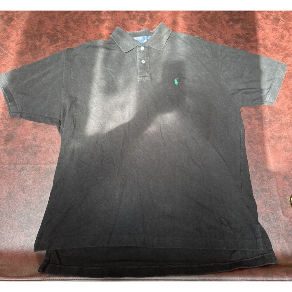 Polo by Ralph Lauren Black Short Sleeve Shirt Men's 100 percent Cotton
